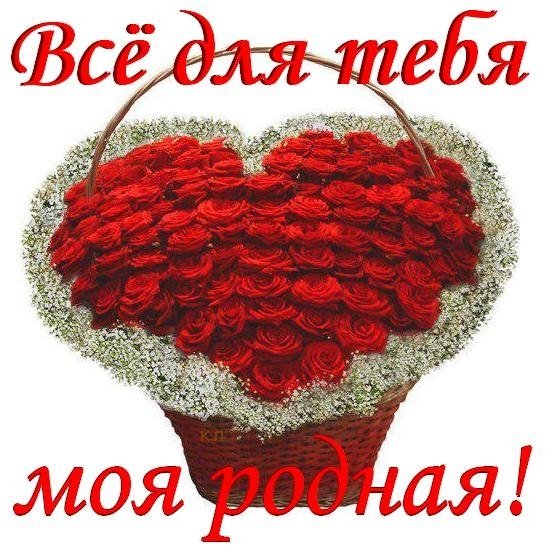 Люблю тебя родная