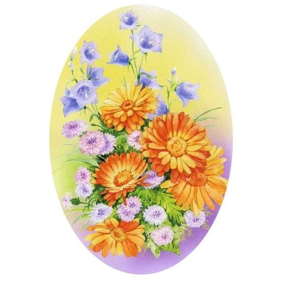 Анютины глазки для декупажа