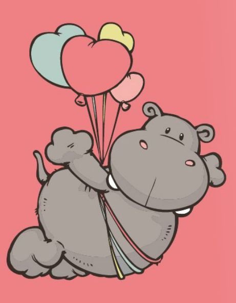 Бегемот мультяшный