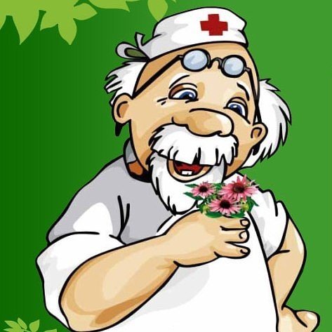 Доктор с цветами