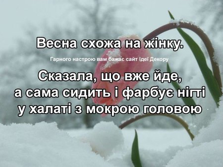 Весна свалила