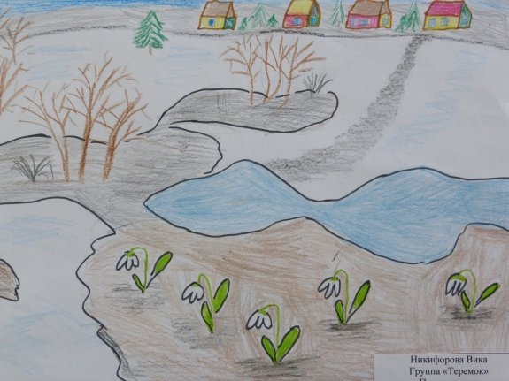 Весна рисунок