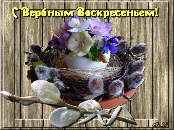 Доброе утро с Вербным воскресеньем