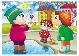 Дети пускают кораблики картинки для детей