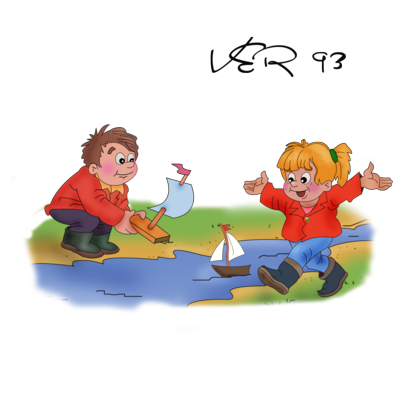 Картинки рисунок дети пускают кораблики весной (65 фото)