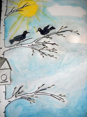 Рисунок на тему Весна