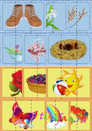 Пазлы Весна для дошкольников