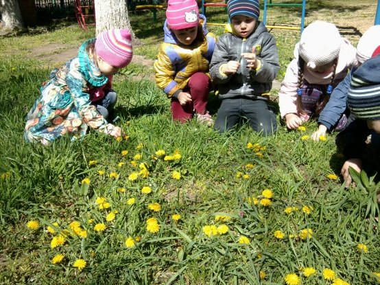 Весенняя прогулка в детском саду