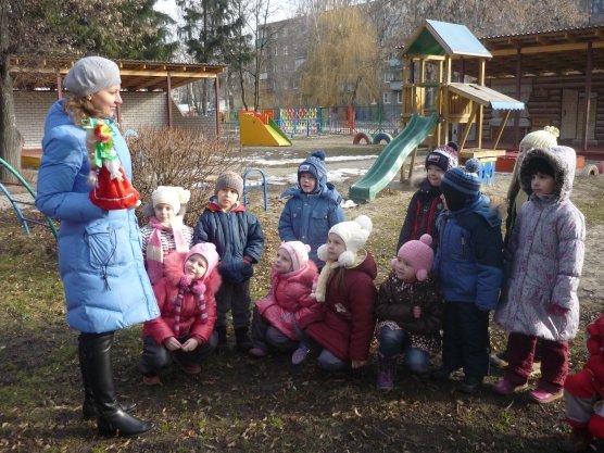 Наблюдение в детском саду на прогулке