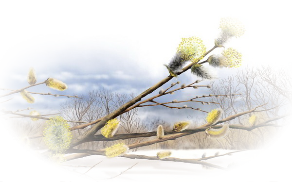 Весенний векторный фон