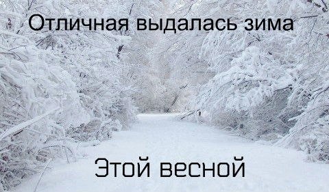 Шутки про зиму и весну
