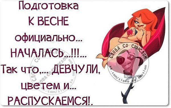 Готовимся к весне приколы