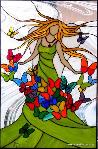 Витраж на тему Весна