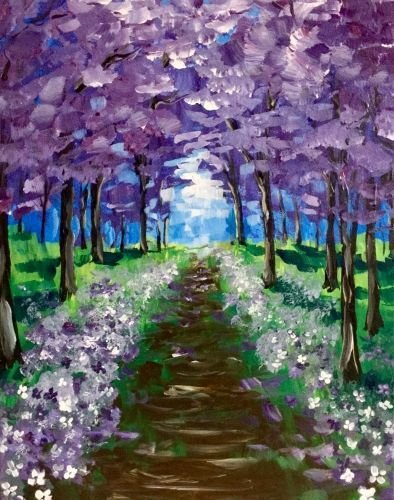 Весенний пейзаж рисунок