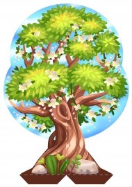 Макет сезонного дерева