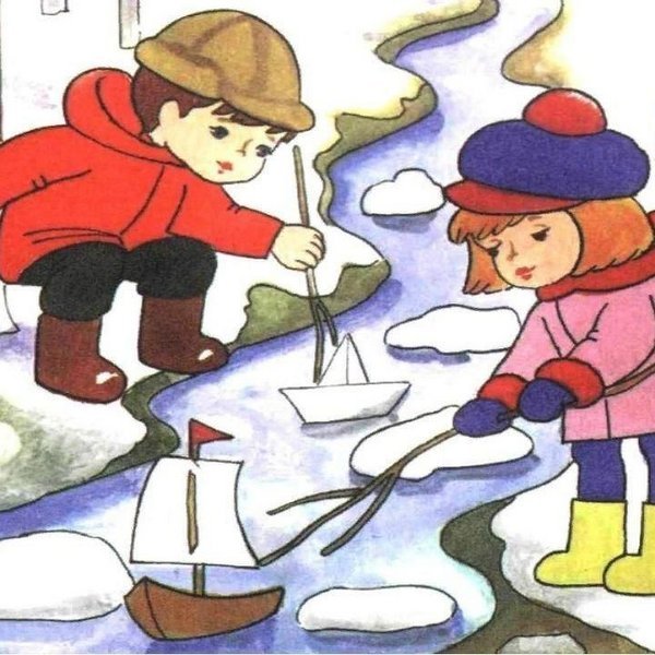 Картина Весна для детей