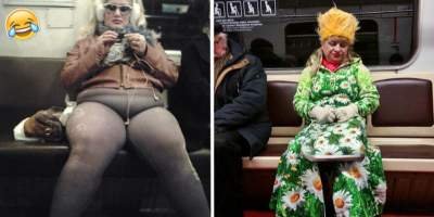 Тетка в метро Весна