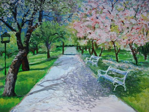 Композиция весеннего парка