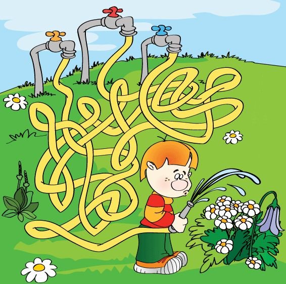 Летние лабиринты для детей