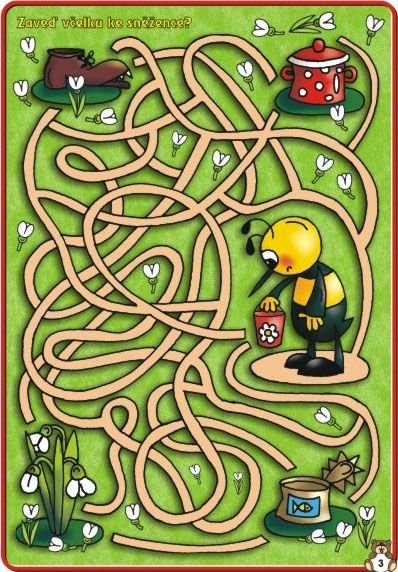 Лабиринты с двумя дорожками для детей