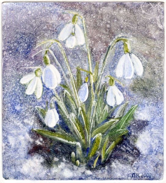 Рисование весенние цветы подснежники