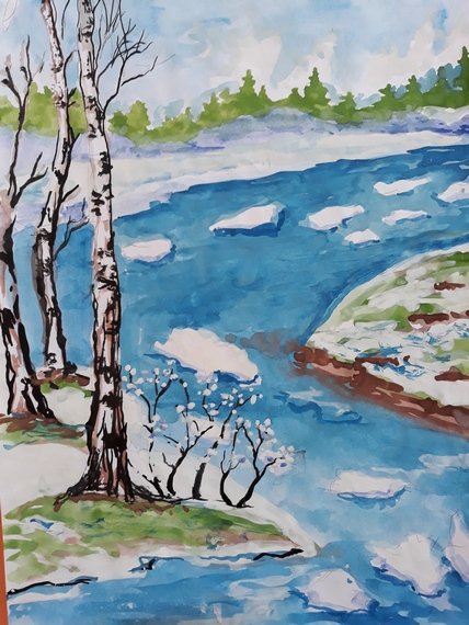 Рисование Весенняя гроза