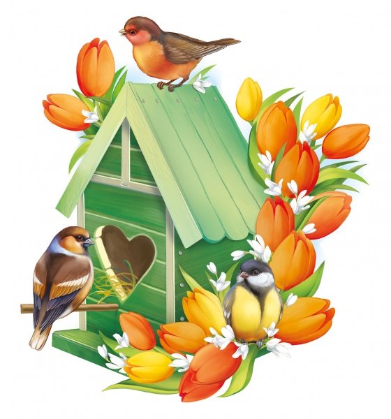 Плакат вырубной скворечник