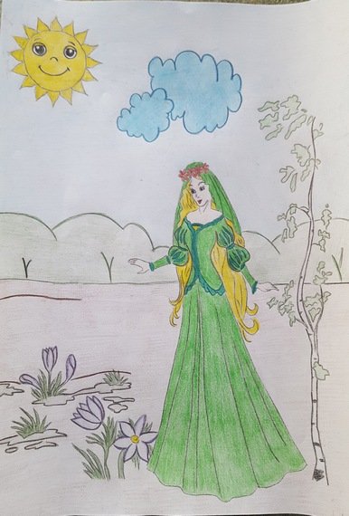 Рисунок на тему Весна