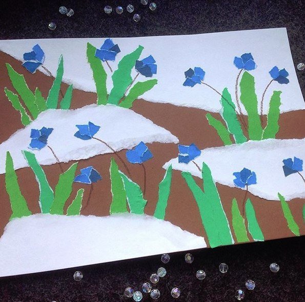 Аппликация Весна