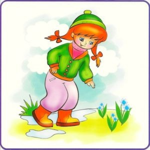 Картина одежда для весны для детей старшего