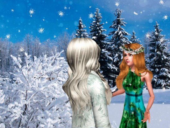 Встреча зимы с весной картинки