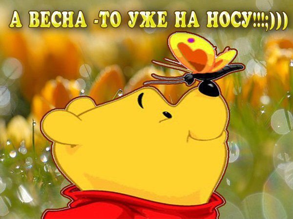 Открытка Весна на носу