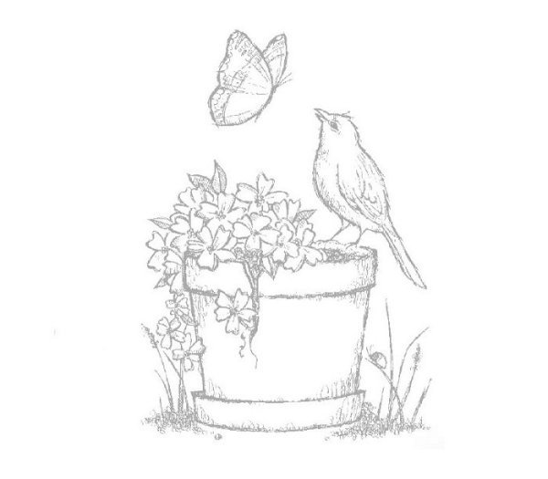 Весна карандашом