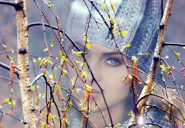 Весна люди в макияже