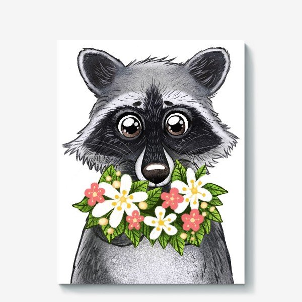 Плакат "енот", в пакете