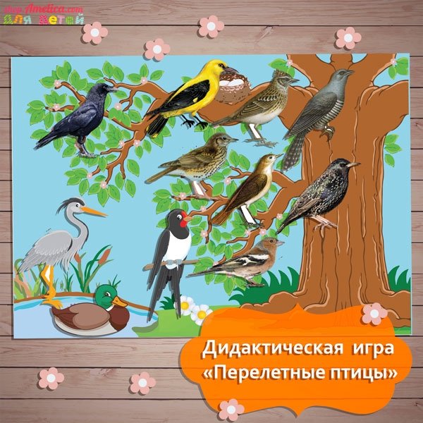 Дидактическая игра перелетные птицы