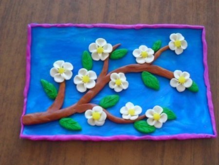 Цветы из пластилина