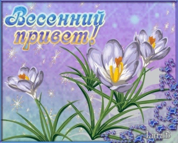 Весенний привет открытки
