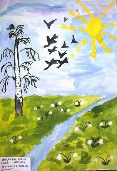 Рисунок на тему Пробуждение природы