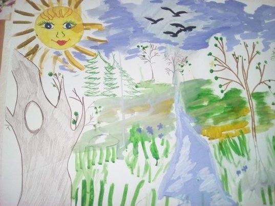 Рисование ранняя Весна