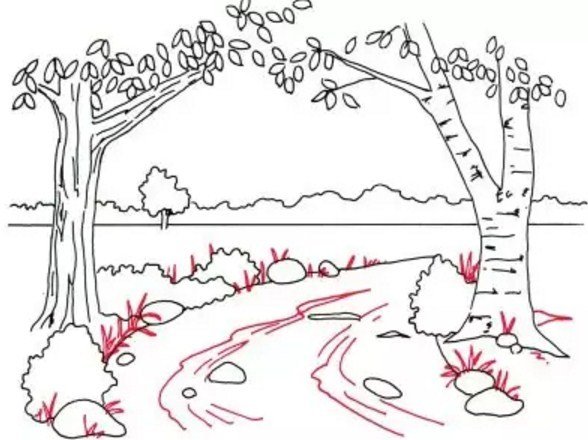 Весна рисунок карандашом