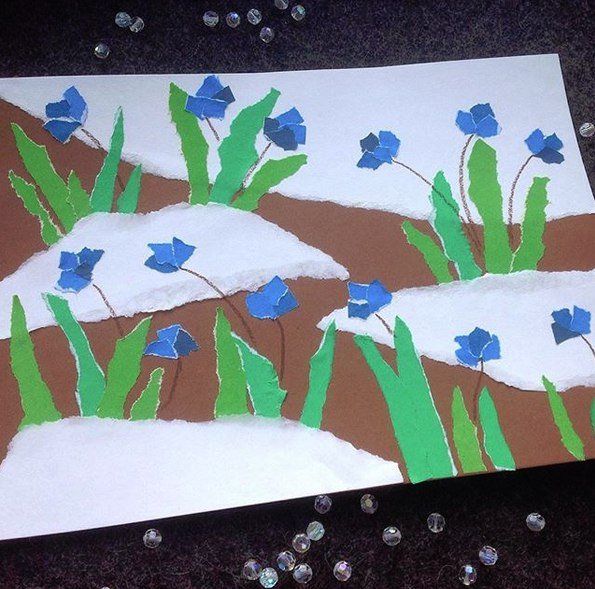 Объемная аппликация поле