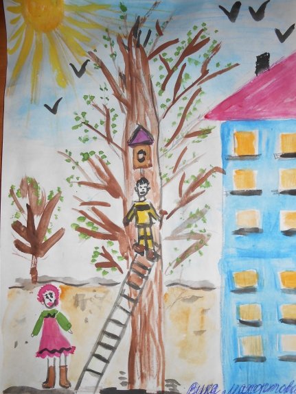 Рисунок весенние изменения в природе