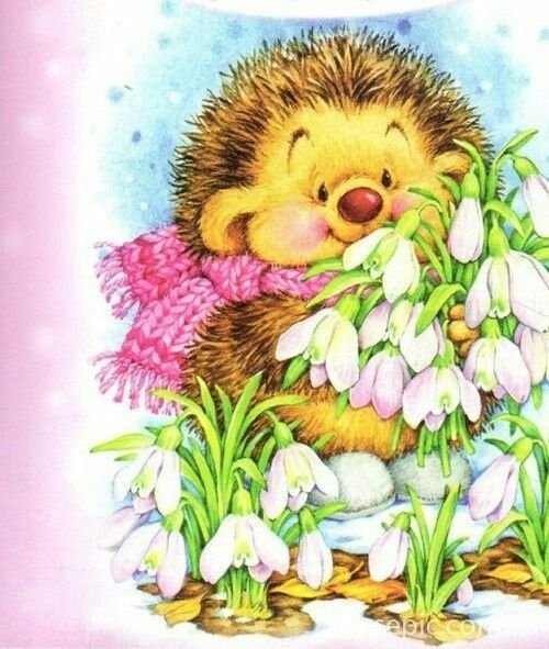 Ежик в лесу для детей