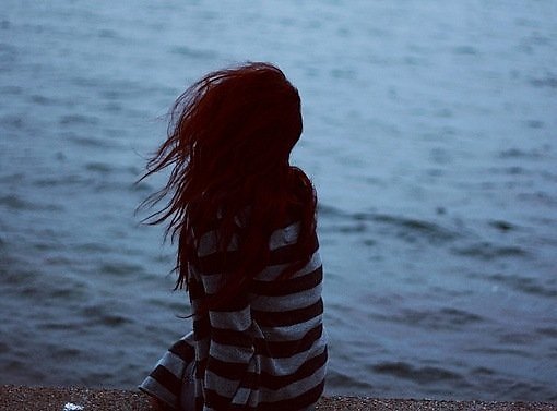 Девушка море вечер