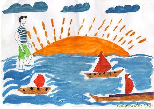 Девушка на берегу моря