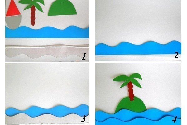 Аппликация на морскую тему