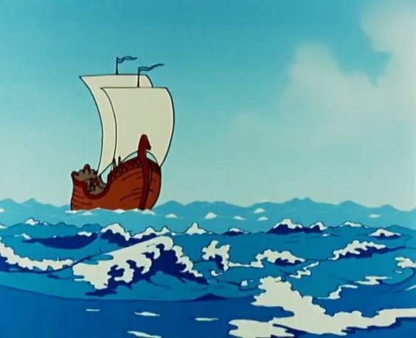 Сказка Пушкина ветер по морю гуляет