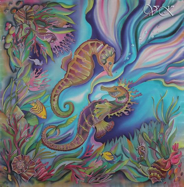 Холодный батик Морское дно