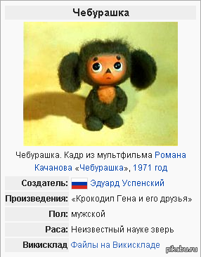 Чебурашка в военной форме